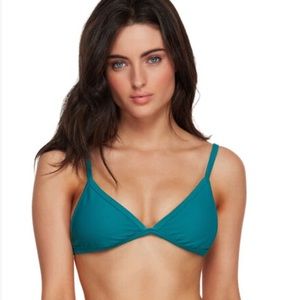 NWT Billabong Tan Lines Triangle Bikini Top Lagoon